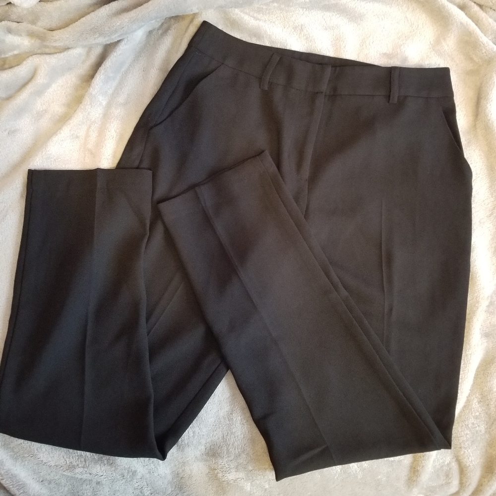 Black Long Woven Slacks